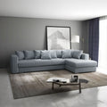 Colțar extensibil dumonde cu ladă de depozitare Gloria Zoom Grey II 320x183 cm