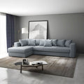 Colțar extensibil dumonde cu ladă de depozitare Gloria Zoom Grey 320x183 cm