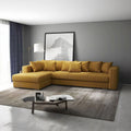 Colțar extensibil dumonde cu ladă de depozitare Gloria Zoom Mustar 320x183 cm