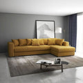 Colțar extensibil dumonde cu ladă de depozitare Gloria Zoom Mustar II 320x183 cm