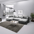 Colțar extensibil dumonde cu ladă de depozitare Malta U Enjoy Grey 360x185 cm