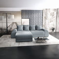Colțar extensibil dumonde cu ladă de depozitare Verona Zoom Gri 290x185 cm