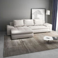 Colțar extensibil dumonde cu ladă de depozitare Leonardo Enjoy Bej 260x185 cm