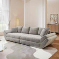 Canapea extensibilă dumonde cu ladă de depozitare Loana Arena Gri grafit 300x100 cm