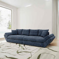 Canapea extensibilă dumonde cu ladă de depozitare Loana Cremona Albastru 300x100 cm