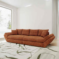 Canapea extensibilă dumonde cu ladă de depozitare Loana Cremona Teracota 300x100 cm