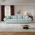 Canapea extensibilă dumonde cu ladă de depozitare Loana Jaguar Verde mint 300x100 cm