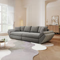 Canapea extensibilă dumonde cu ladă de depozitare Loana Monte Gri 300x100 cm