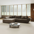 Colțar extensibil dumonde cu ladă de depozitare Loana Jaguar Maro cappuccino 270x185 cm