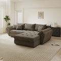 Colțar extensibil dumonde cu ladă de depozitare Loana Vibe II 270x185 cm