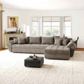 Colțar extensibil dumonde cu ladă de depozitare Loana XL Arena Maro II 335x185 cm
