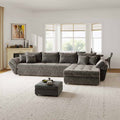 Colțar extensibil dumonde cu ladă de depozitare Loana XL Cremona Maro-bej II 335x185 cm