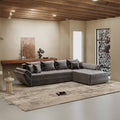 Colțar extensibil dumonde cu ladă de depozitare Loana XL Monolith Gri Antracit II 335x185 cm