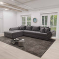 Colțar extensibil dumonde cu ladă de depozitare Loana XL Quelle Gri 92 335x185 cm