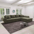 Colțar extensibil dumonde cu ladă de depozitare Loana XL Vibe Olive II 335x185 cm