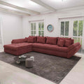Colțar extensibil dumonde cu ladă de depozitare Loana XL Vibe Rosu 335x185 cm