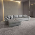 Colțar extensibil dumonde cu ladă de depozitare Loana XL Enjoy Gri 335x185 cm