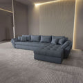 Colțar extensibil dumonde cu ladă de depozitare Loana XL Enjoy Antracit II 335x185 cm