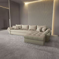 Colțar extensibil dumonde cu ladă de depozitare Loana XL Enjoy Camel II 335x185 cm