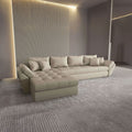 Colțar extensibil dumonde cu ladă de depozitare Loana XL Enjoy Camel 335x185 cm