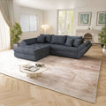 Colțar extensibil dumonde cu ladă de depozitare Loana Enjoy Antracit 270x185 cm