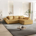 Colțar extensibil dumonde cu ladă de depozitare Loana Zoom Mustar II 270x185 cm