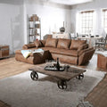 Colțar extensibil dumonde cu ladă de depozitare Loana Madagaskar Brown II 270x185 cm