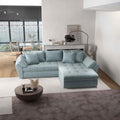 Colțar extensibil dumonde cu ladă de depozitare Loana Mint Ambience II 270x185 cm
