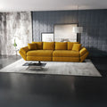 Canapea extensibilă dumonde cu ladă de depozitare Loana Ambience Mustar 300x100 cm