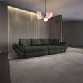 Canapea extensibilă dumonde cu ladă de depozitare Loana Enjoy Negru 300x100 cm