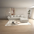 Colțar extensibil dumonde cu ladă de depozitare Loana XL Zoom Cream II 335x185 cm