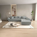 Colțar extensibil dumonde cu ladă de depozitare Loana XL Zoom Grey II 335x185 cm