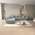 Colțar extensibil dumonde cu ladă de depozitare Loana XL Zoom Grey 335x185 cm