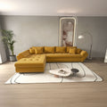 Colțar extensibil dumonde cu ladă de depozitare Loana XL Zoom Mustar 335x185 cm