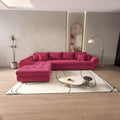 Colțar extensibil dumonde cu ladă de depozitare Loana XL Zoom Rosu 335x185 cm