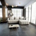 Colțar extensibil dumonde cu ladă de depozitare Malta Enjoy Beige II 235x185 cm