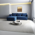 Colțar extensibil dumonde cu ladă de depozitare Malta Zoom Blue II 235x185 cm