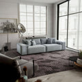 Canapea extensibilă dumonde cu ladă de depozitare Marbela Zoom Grey XXL 295x120 cm