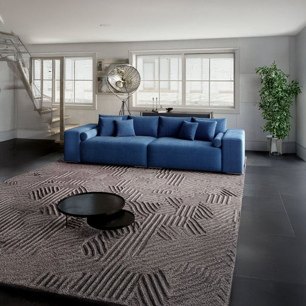 Canapea extensibilă dumonde cu ladă de depozitare si sezut confortabil din spuma HR, Marbela Zoom Blue XXL 295x100 cm fabrica