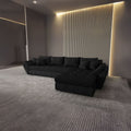 Colțar extensibil dumonde cu ladă de depozitare Loana XL Enjoy Negru II 335x185 cm