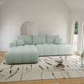 Colțar extensibil dumonde cu lada de depozitare Milano L Jaguar Verde Mint 276x195 cm