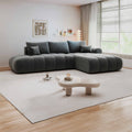 Colțar extensibil dumonde cu lada de depozitare Milano L Monte Gri II 276x195 cm