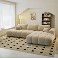 Colțar extensibil dumonde cu lada de depozitare Milano L Quelle Bej II 276x195 cm