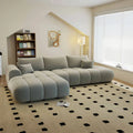 Colțar extensibil dumonde cu lada de depozitare Milano L Quelle Gri 276x195 cm