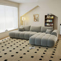 Colțar extensibil dumonde cu lada de depozitare Milano L Quelle Gri II 276x195 cm