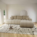 Colțar extensibil dumonde cu lada de depozitare Milano L Vibe Bej II 276x195 cm