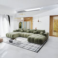 Colțar extensibil dumonde Milano U Vibe Olive 365x195 cm