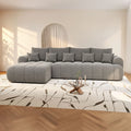 Colțar extensibil dumonde Milano XL Monte Gri 330x195 cm