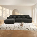 Colțar extensibil dumonde Milano XL Monte Negru 330x195 cm