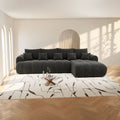Colțar extensibil dumonde Milano XL Monte Negru II 330x195 cm